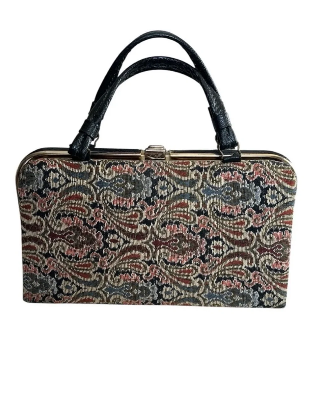 Vintage Tapestry Handbag Purse Boho Grannycore Cottagecore